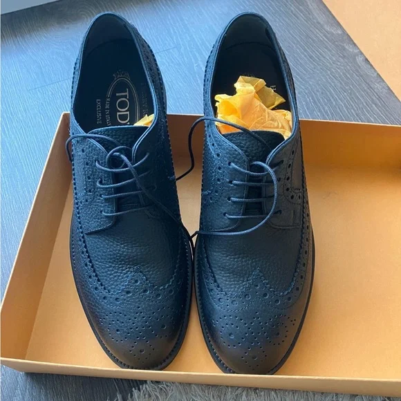 Tod’s Lace-Up Leather Dress Shoes – Size 7.5 (Brand New!) - Picture 3 of 4